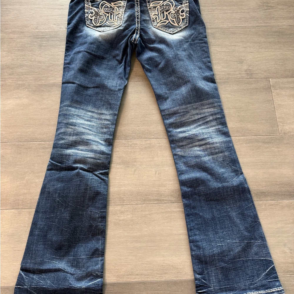 Women's Dark Blue Bootcut Rock Revival Jeans “Kelcie”